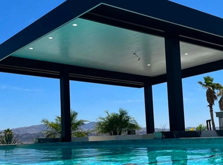 Sunken Bar Patio Cover | Blue Sky Patio Shades